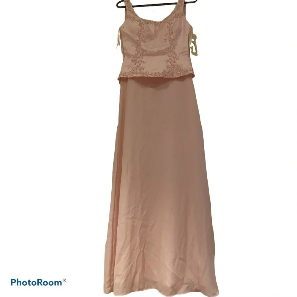 Aspeed blush pink prom dress  with shawl Sz Xs New